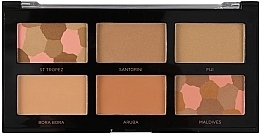 Profusion Cosmetics Bronze & Glow 6 Shade Bronzer Palette - Face Makeup Palette — photo N2