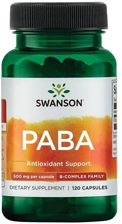 Dietary Supplement 'Paba', 500 mg - Swanson Paba — photo N1