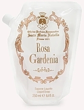 Fragrances, Perfumes, Cosmetics Santa Maria Novella Rosa Gardenia - Liquid Soap (doypack)