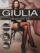 Stockings "Emotion" 40 Den, nero - Giulia — photo N1