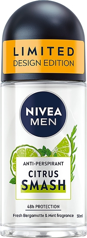 Roll-On Deodorant Antiperspirant for Men - Nivea Men Citrus Smash Antiperspirant — photo N1