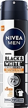 Fragrances, Perfumes, Cosmetics Men Deodorant-Spray 5in1 - Nivea Men Black & White Invisible Ultimate Impact 5in1 Antiperspirant Spray