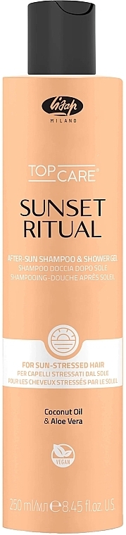 Shampoo & Shower Gel - Lisap Top Care Sunset Ritual After-Sun Shampoo & Shower Gel — photo N1