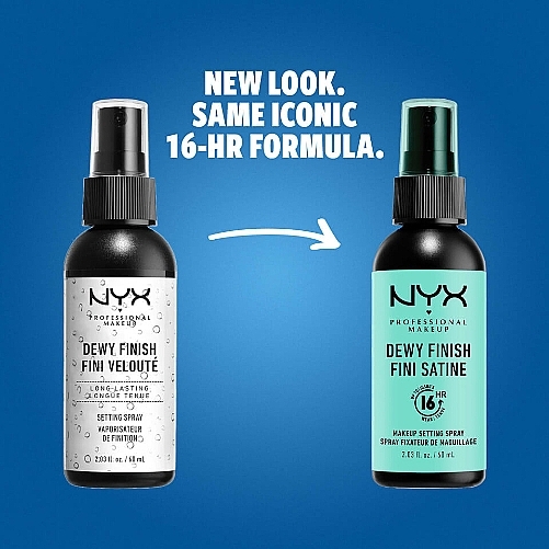 Long-Lasting Makeup Setting Spray - NYX Dewy Finish Setting Spray — photo N4