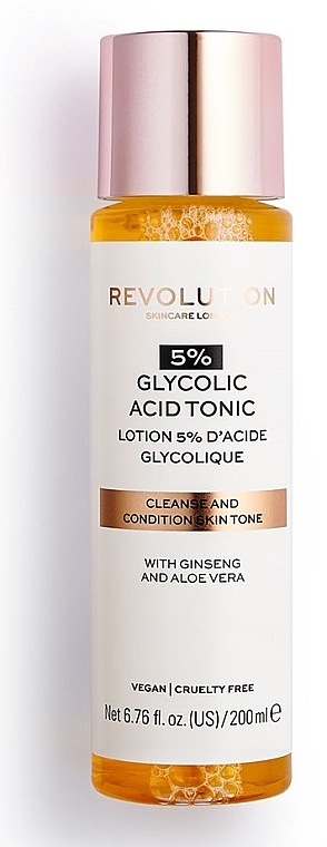 Cleansing Tonic - Makeup Revolution Skincare 5% Glycolic Acid Tonic — photo N5