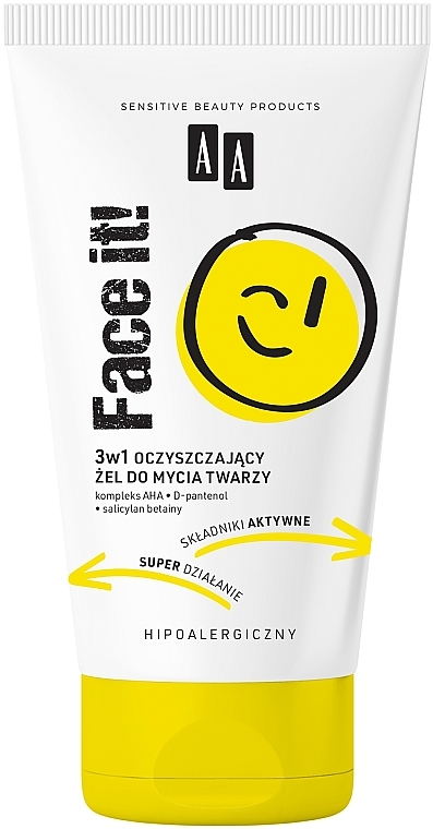 3-in-1 Face Cleansing Gel - AA Face It! Cleansing Gel — photo N1