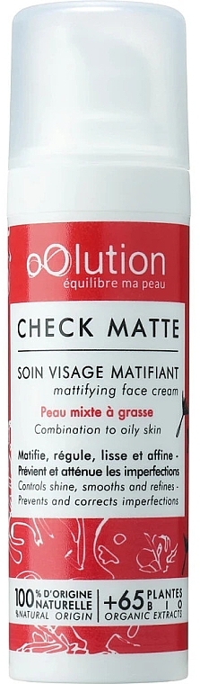 Mattifying Face Cream - oOlution Check Matte Mattifying Face Cream — photo N1