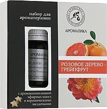 Fragrances, Perfumes, Cosmetics Aroma Therapy Set "Rosewood & Grapefruit" - Aromatika (oil/10ml + accessories/5pcs)