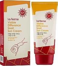 Fragrances, Perfumes, Cosmetics Snail Extract Sunscreen SPF50+ - Farmstay Visible Difference Snail Sun Cream