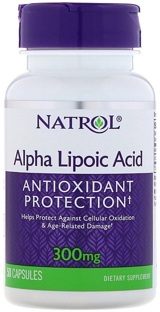 Alpha Lipoic Acid, 300 mg - Natrol Alpha Lipoic Acid — photo N7