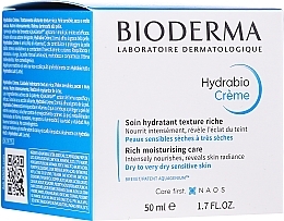 Fragrances, Perfumes, Cosmetics Intense Moisturizing Cream for Dry & Very Dry Skin - Bioderma Hydrabio Creme Rich Moisturising Care