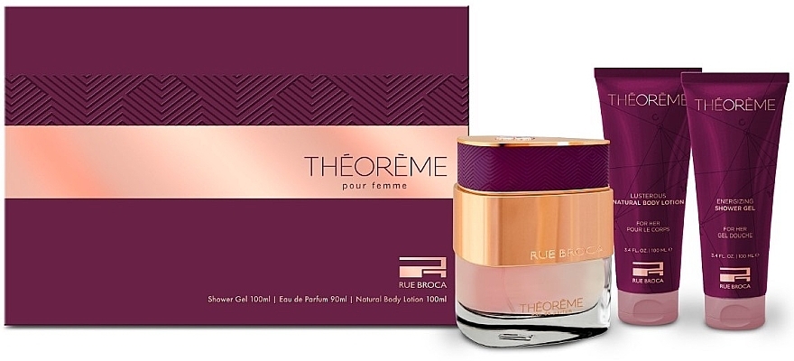 Rue Broca Theoreme Pour Femme - Set (edp/90ml + sh/gel/100ml + b/lot/100ml) — photo N1