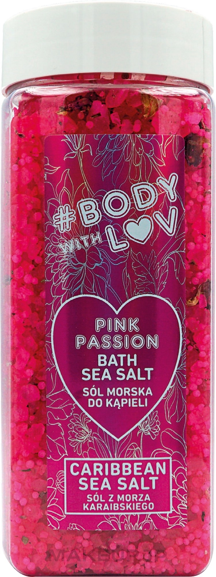 Bath Salt - New Anna Cosmetics Body With Luv Sea Salt For Bath Pink Passion — photo 500 g
