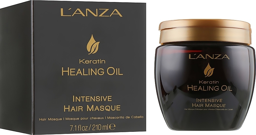 Intensive Hair Mask - L'anza Keratin Healing Oil Intesive Hair Masque — photo N2