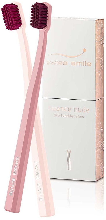 Toothbrush Set - Swiss Smile Nuance Nude Two Toothbrushes — photo N2