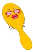 Fragrances, Perfumes, Cosmetics Hair Brush 2003W, smile with glasses - IDC Design XL Detangle Brush