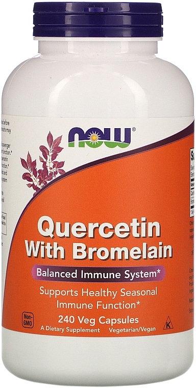 Capsules "Quercetin With Bromelain" - Now Foods Quercetin With Bromelain — photo N6