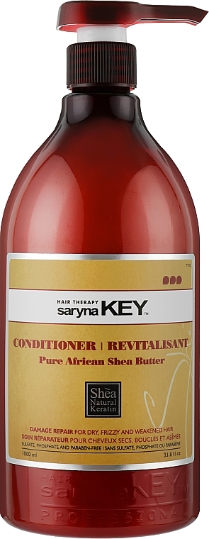 Damaged Hair Conditioner - Saryna Key Pure African Shea Damage Repair Conditioner — photo N4