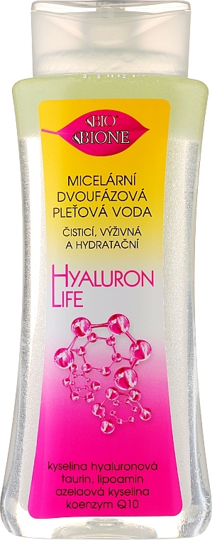 Micellar Water - Bione Cosmetics Hyaluron Life Two-Phase Micellar Water With Hyaluronic Acid — photo N1