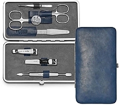 7-Piece Manicure Kit, 4050-0902HZ, Black - Nippes Solingen Manicure Set Vintage 1033 — photo N1