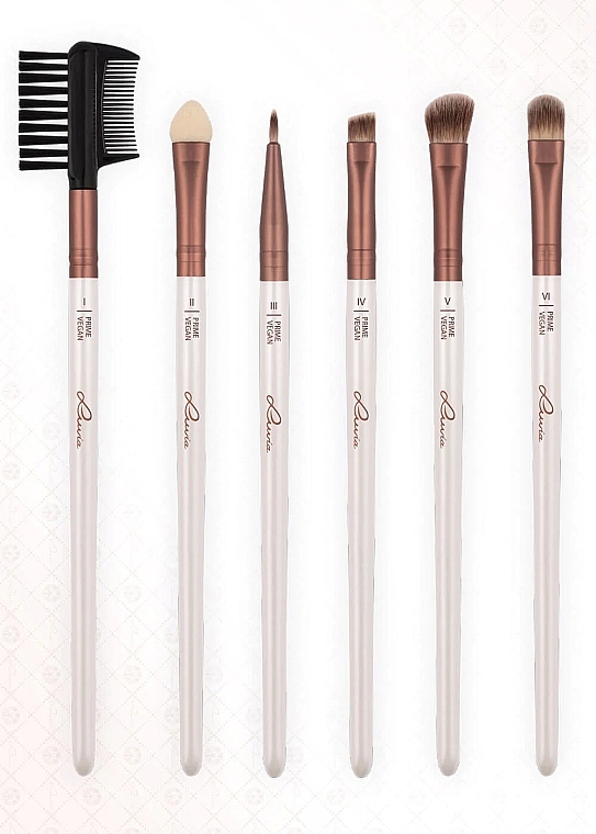 Makeup Brush Set, 15 pcs - Luvia Cosmetics Prime Vegan Brush Set — photo N6