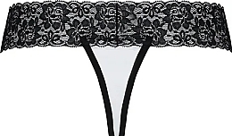 Thong “Kalypso”, black/white - Passione — photo N2