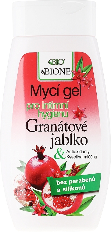 Intimate Hygiene Gel - Bione Cosmetics PomegranateI ntimate Wash Gel With Antioxidants — photo N1