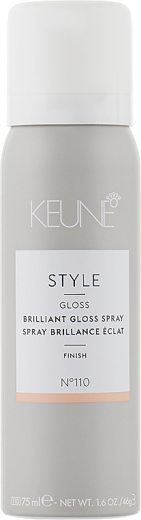 Brilliant Gloss Hair Spray #110 - Keune Style Brilliant Gloss Spray Travel Size — photo N1