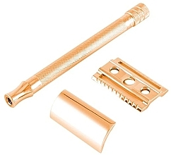 T-Shaped Shaving Machine, gold - Merkur Safety Razor 24G — photo N3