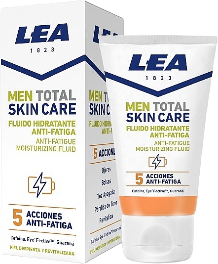 Moisturising Face Fluid - Lea Men Total Skin Care Anti-Fatigue Moisturizing Face Fluid — photo N1