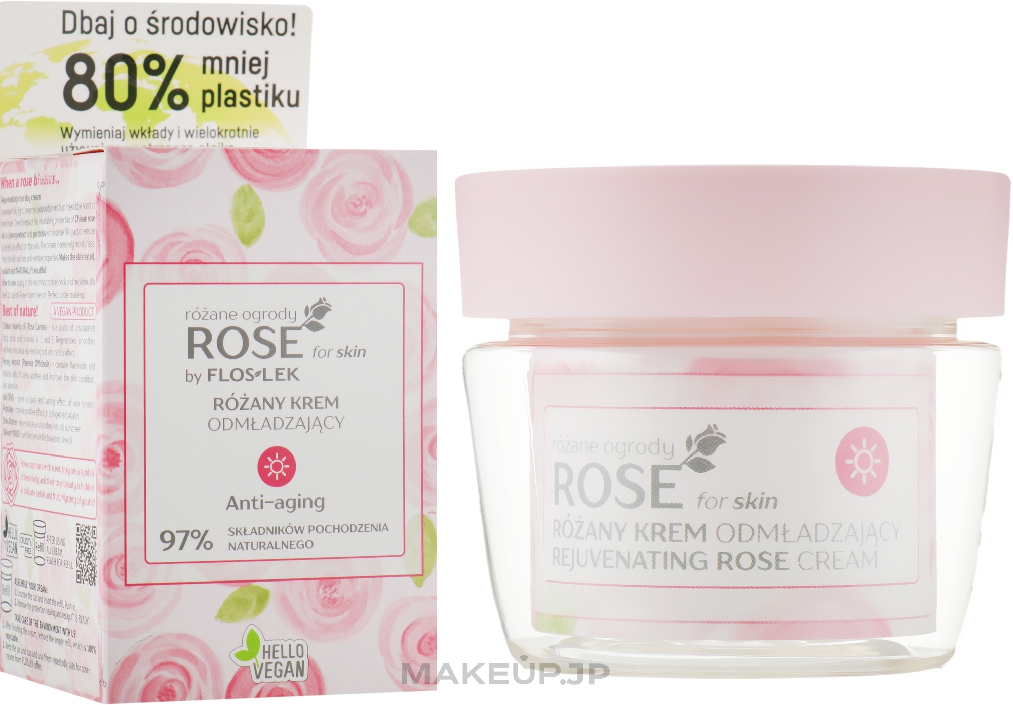 Anti-Wrinkle Day Face Cream - Floslek Rose For Skin Rose Gardens Anti-Aging Day Cream — photo 50 ml