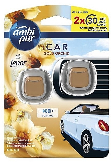 Car Air Freshener - Ambi Pur Gold Orhid — photo N1