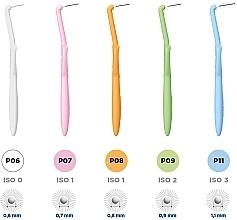 Interdental Brushes P07, 0.7 mm, pink - Curaprox Curasept Proxi Angle Prevention Pink — photo N2