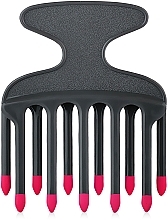 Hair Comb with Double Teeth Row of Different Lenght - Sibel Afro — photo N1