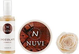 Fragrances, Perfumes, Cosmetics Body Care Gift Set "Chocolate" - Nuvi (soap/75g + b/scrub/200g + show/gel/120ml)