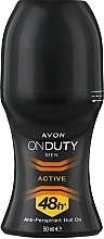 Fragrances, Perfumes, Cosmetics Antiperspirant-Deodorant "Active Protection" - Avon On Duty Men Active Antiperspirant Roll-On