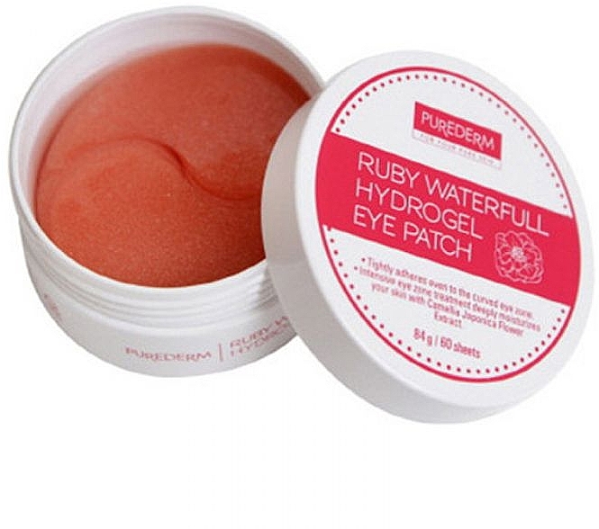 Pomegranate Hydrogel Eye Patch - Purederm Ruby Waterfull Hydrogel Eye Patch — photo N4
