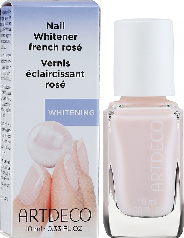 Optical Brightening Pink Nail Polish - Artdeco Nail Whitener French Rose — photo N2