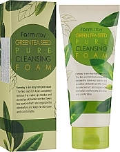 Face Cleansing Foam with Green Tea Extract - FarmStay Green Tea Seed Pure Cleansing Foam — photo N1