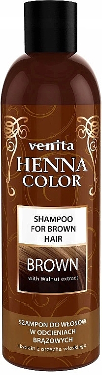 Brown Hair Care Shampoo - Venita Henna Color Brown Shampoo — photo N1