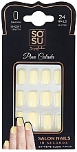 Fragrances, Perfumes, Cosmetics Fake Nails Set - Sosu by SJ False Nails Short Squoval Pina Colada