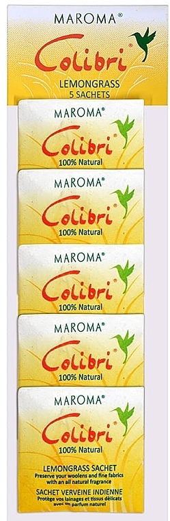 Lemongrass Aromatic Mini Sachets - Maroma Colibri Mini Sachet Strip Lemongrass — photo N1