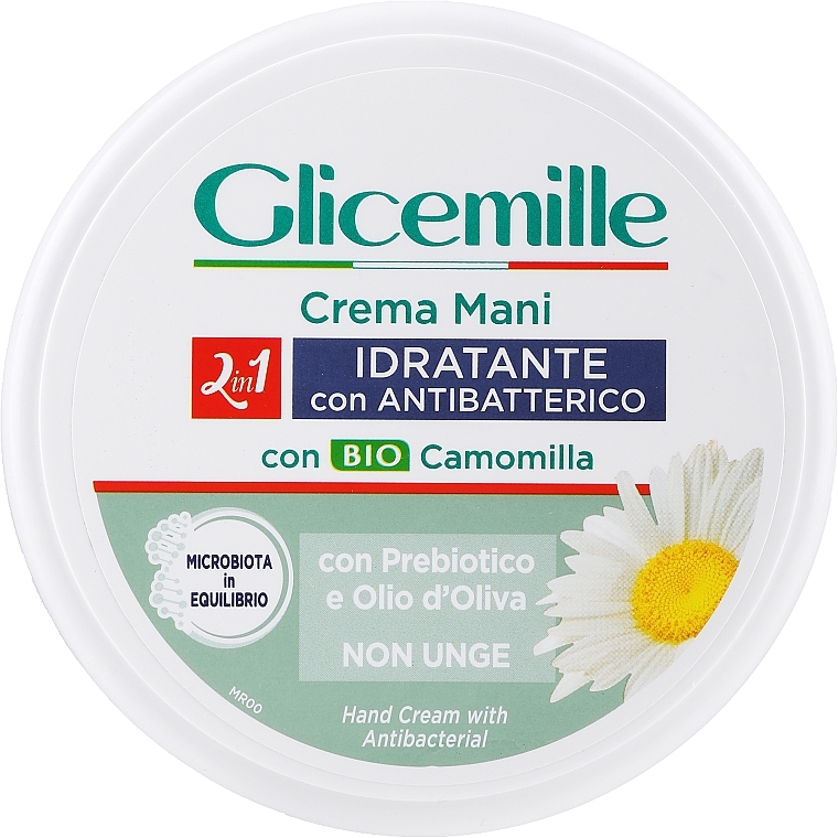 Moisturizing Antibacterial Cream with Chamomile Extract - Mirato Glicemille Hand Cream With Antibacterial — photo N1