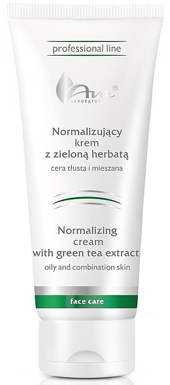 Normalizing Green Tea Cream for Oily & Combination Skin - Ava Laboratorium Normalizing Cream With Green Tea Extract — photo N1