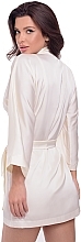 Women Bathrobe 'Aesthetic', champagne - MAKEUP Women's Robe Kimono Champagne (1pc) — photo N2