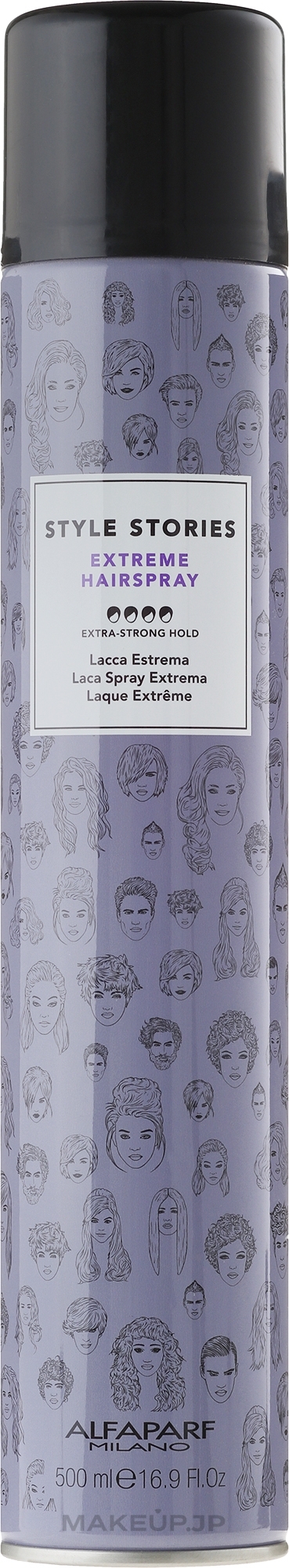 Extra Strong Hold Hair Spray - Alfaparf Milano Style Stories Extra Strong Hairspray — photo 500 ml