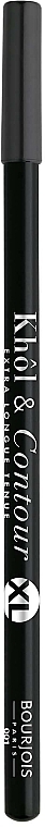 Long-Lasting Eye Pencil - Bourjois Khol & Contour XL Extra-Long Wear — photo N1