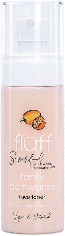 Brightening Face Toner - Fluff Superfood Face Toner Brightening With AHA Acids Kumquat Extract — photo N1