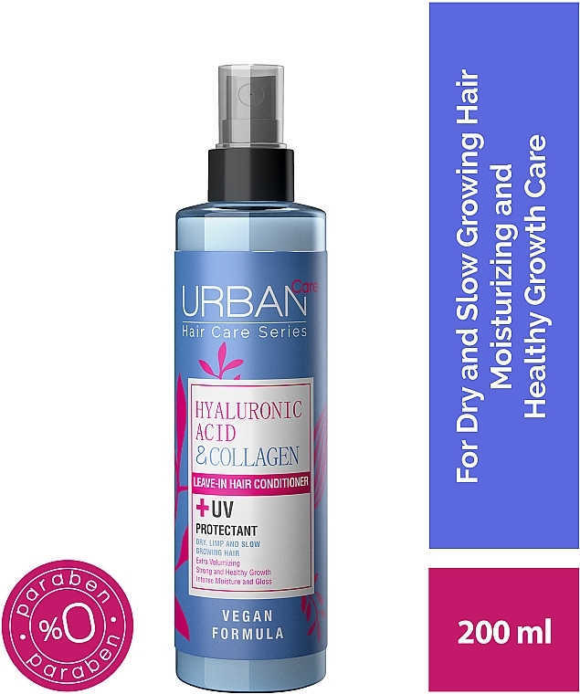 Two-Phase Conditioner with Hyaluronic Acid - Urban Care Hyaluronic Acid & Collagen Leave In Conditioner — photo N2