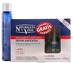 Fragrances, Perfumes, Cosmetics Set - Naturaleza y Vida Anti-Hairloss Set (h/ser/7*12ml + shampoo/100ml)